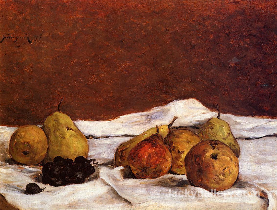 Pears and Grapes by Paul Gauguin paintings reproduction